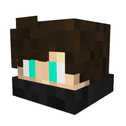 21op Minecraft avatar head, 3D render