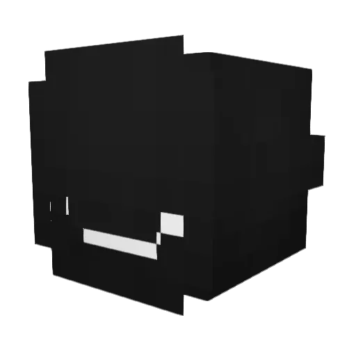 21sec Minecraft avatar head, 3D render