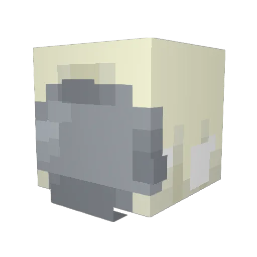 21shony Minecraft avatar head, 3D render