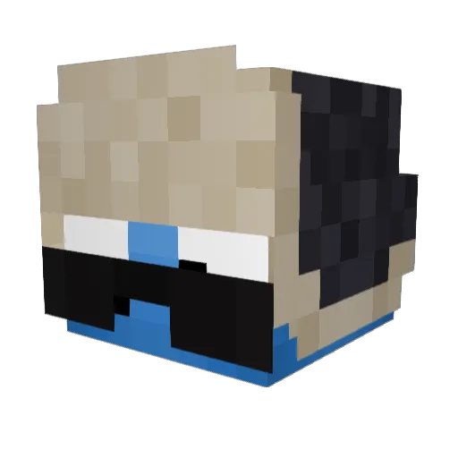 21z21 Minecraft avatar head, 3D render