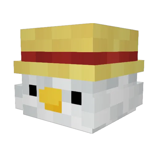 220QK Minecraft avatar head, 3D render