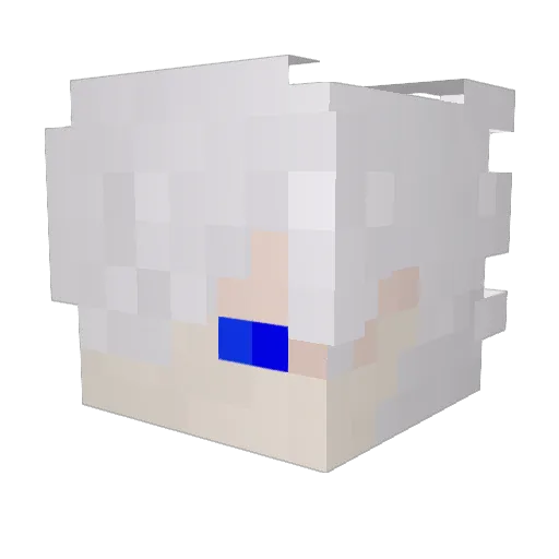 2222221 Minecraft avatar head, 3D render