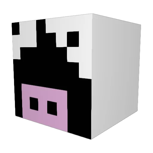 222kota Minecraft avatar head, 3D render