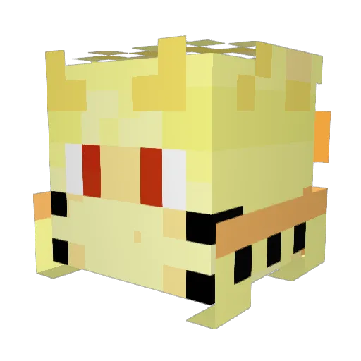 222toni Minecraft avatar head, 3D render