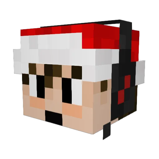 223Roken Minecraft avatar head, 3D render