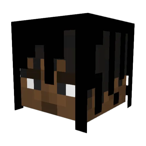 223sYNWxMELLY Minecraft avatar head, 3D render