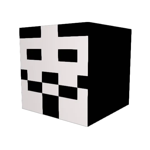 228102 Minecraft avatar head, 3D render