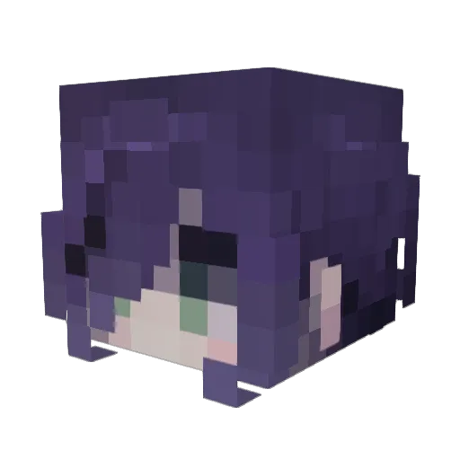 229c Minecraft avatar head, 3D render