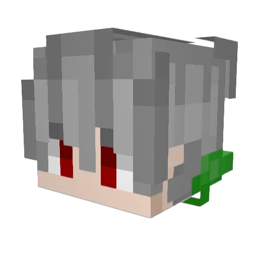 229tman Minecraft avatar head, 3D render