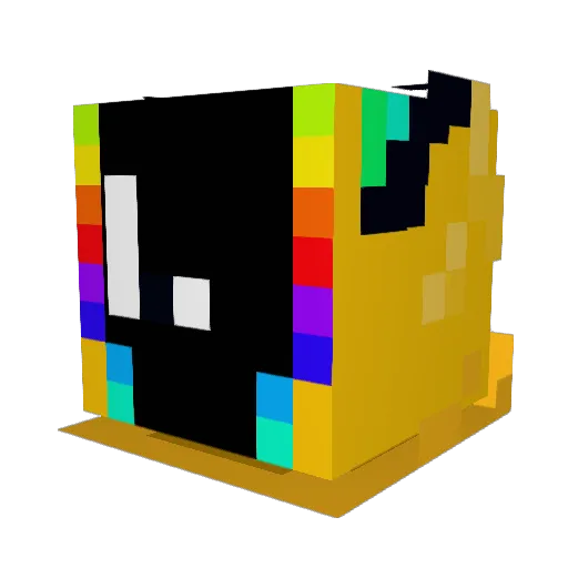 22Banazzi Minecraft avatar head, 3D render