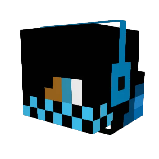 22Bell_ Minecraft avatar head, 3D render