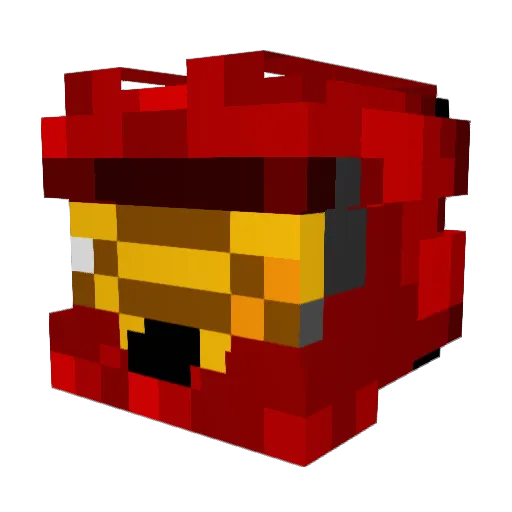 22Fox Minecraft avatar head, 3D render