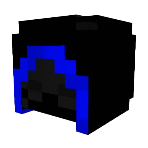 22Hydros Minecraft avatar head, 3D render