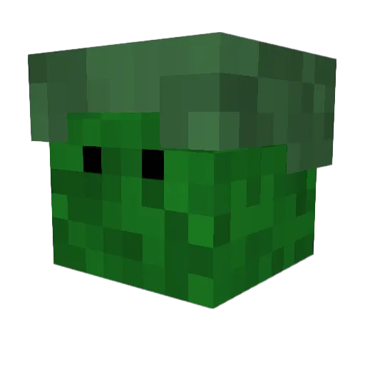 22JG Minecraft avatar head, 3D render
