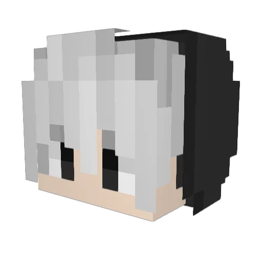 22Kazuo Minecraft avatar head, 3D render