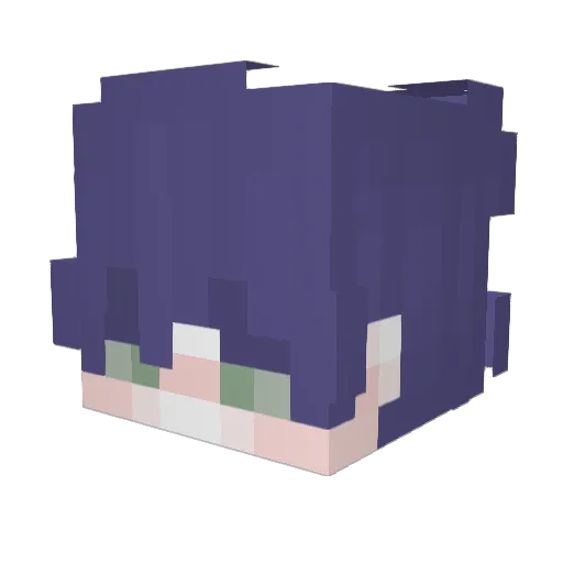 22Lefiii Minecraft avatar head, 3D render