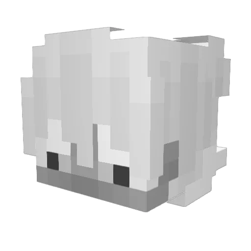 22O8 Minecraft avatar head, 3D render