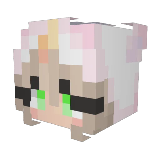 Minecraft-Avatar von 22Ping: Kopf als 3D-Render