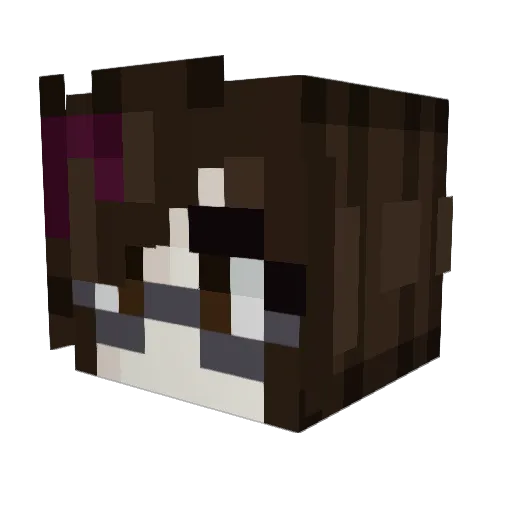 22PinkBaby Minecraft avatar head, 3D render