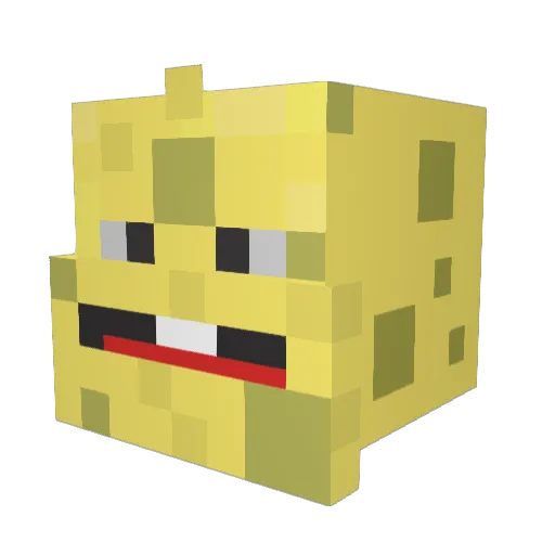 22VOKEY Minecraft avatar head, 3D render