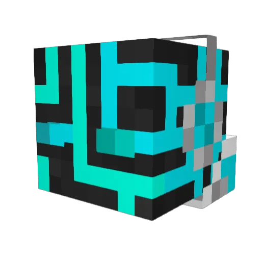 22asparagus Minecraft avatar head, 3D render