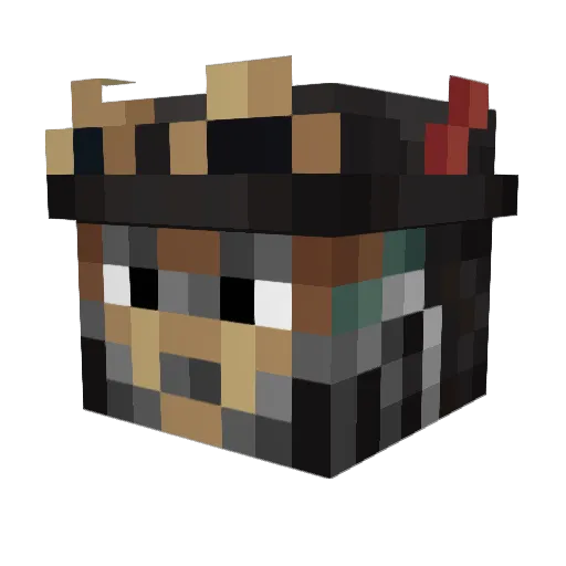 22crackerjack Minecraft avatar head, 3D render