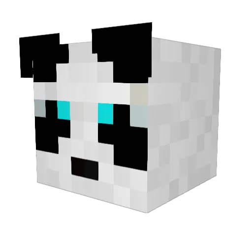 22december Minecraft avatar head, 3D render