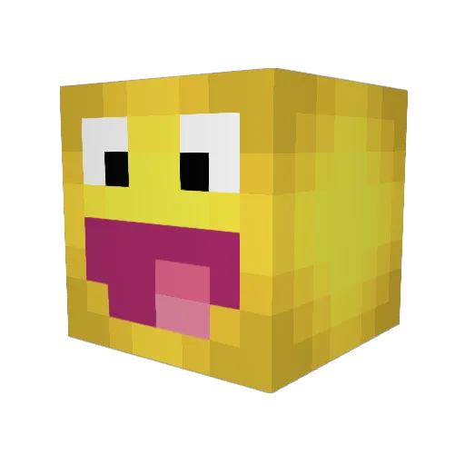 22lmfao Minecraft avatar head, 3D render