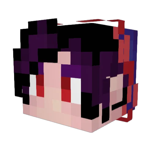 22meters Minecraft avatar head, 3D render