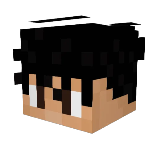 22sana Minecraft avatar head, 3D render
