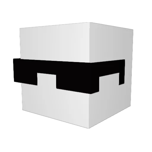 22wy Minecraft avatar head, 3D render