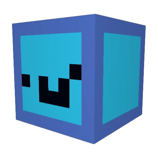 2300IQ Minecraft avatar head, 3D render