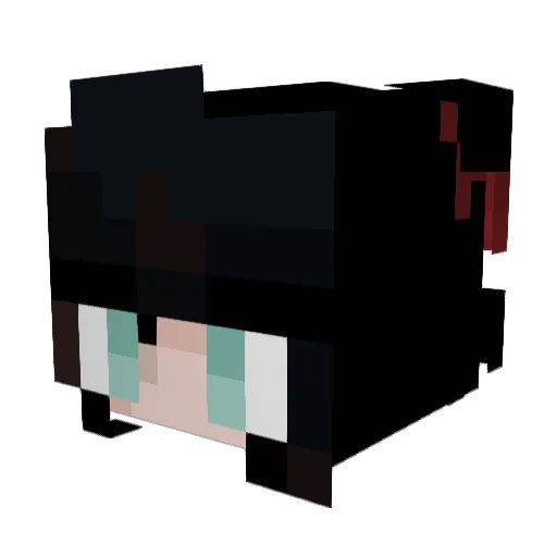 230105 Minecraft avatar head, 3D render