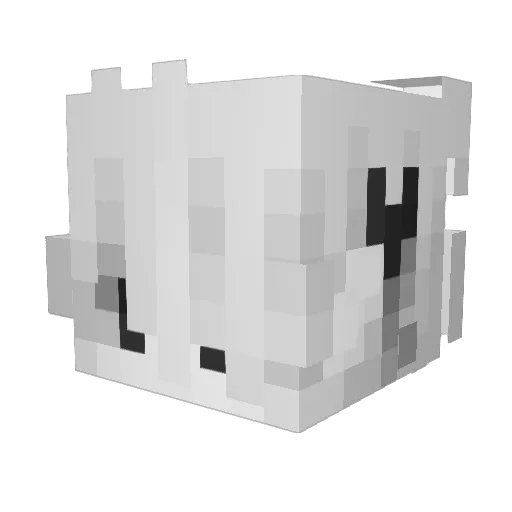 23042 Minecraft avatar head, 3D render