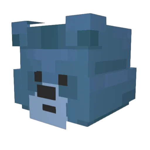2321CC Minecraft avatar head, 3D render