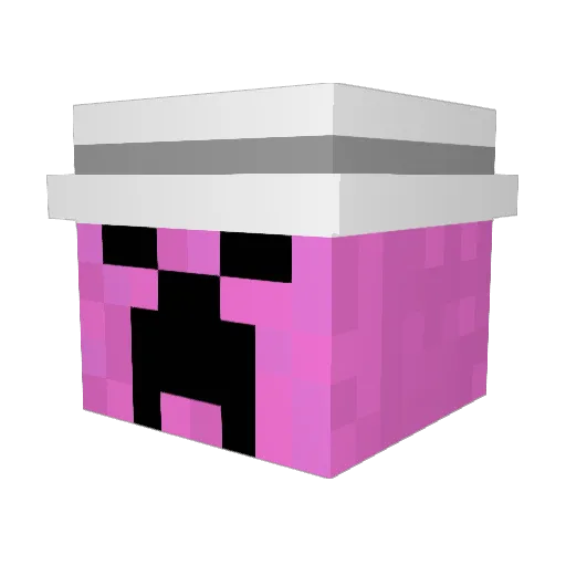 2321Stormy Minecraft avatar head, 3D render