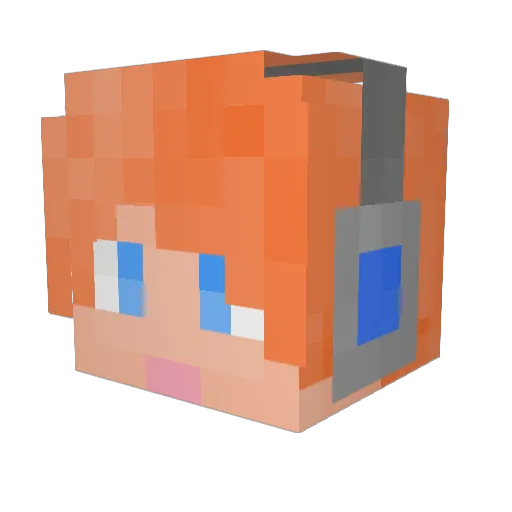 233Teemo Minecraft avatar head, 3D render