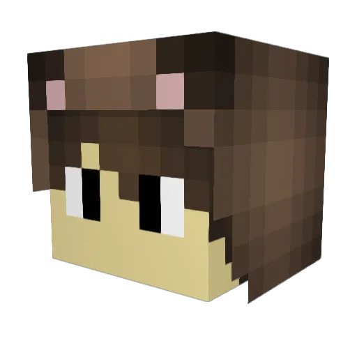 233danny Minecraft avatar head, 3D render
