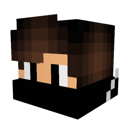 233xkl Minecraft avatar head, 3D render