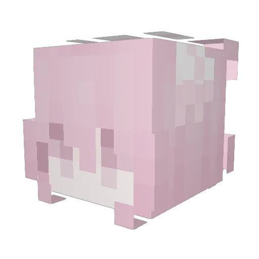 23892 Minecraft avatar head, 3D render