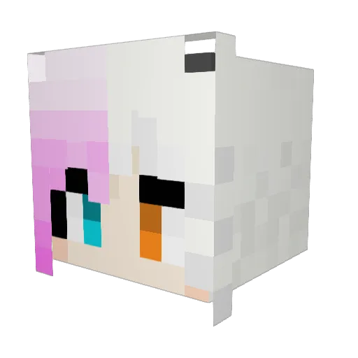 239sama Minecraft avatar head, 3D render