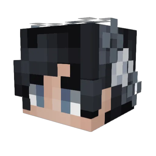 23Janis Minecraft avatar head, 3D render