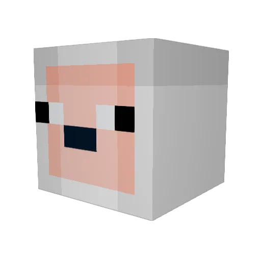 23SugarPlum Minecraft avatar head, 3D render