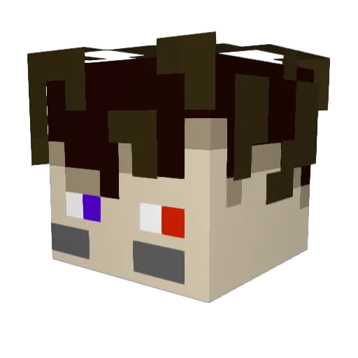23Union Minecraft avatar head, 3D render