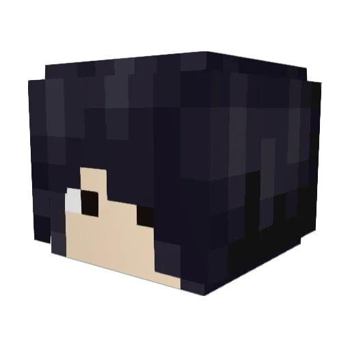 23XB4NHB4O Minecraft avatar head, 3D render