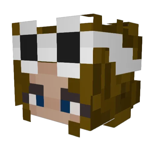23emmyj Minecraft avatar head, 3D render