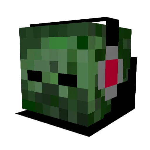 23james698 Minecraft avatar head, 3D render