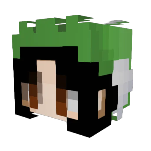 23larrs Minecraft avatar head, 3D render