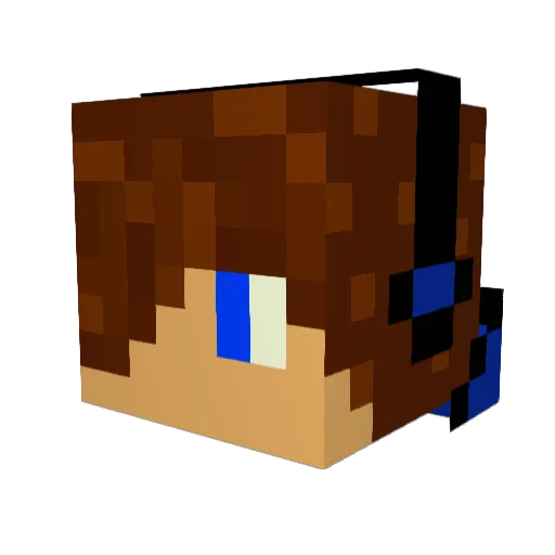 23men Minecraft avatar head, 3D render