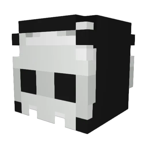 23pm Minecraft avatar head, 3D render